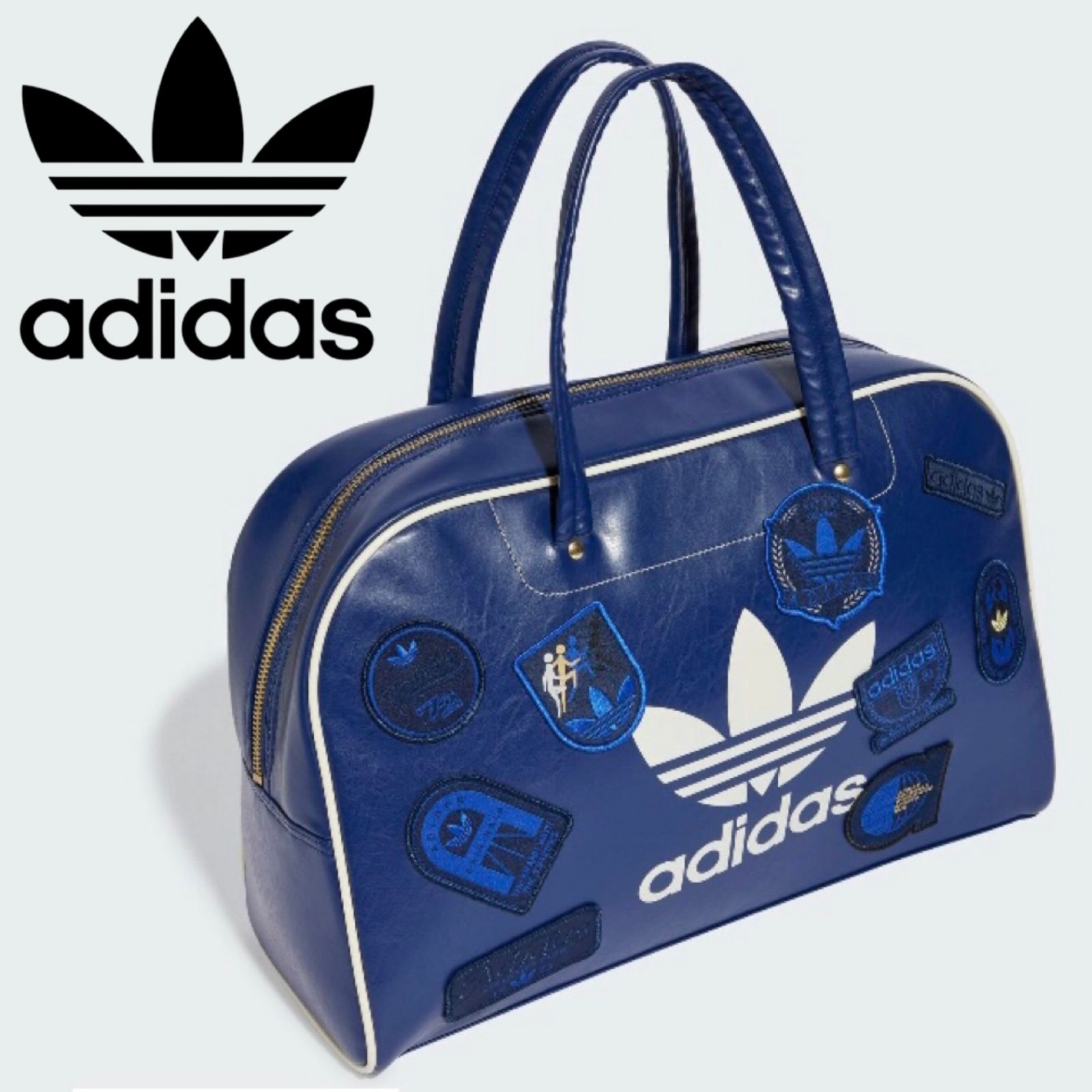 新品⭐️adidas originals ラージ ボーリングバッグ ダークブルー
