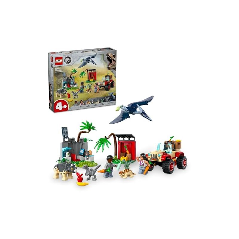 新着商品 レゴ LEGO ジュラシック ワールド 赤ちゃん恐竜のレスキューセンター おもちゃ 玩具 プレゼント 誕生日 ブロック 知育 クリスマス 男の子 女の子 子供 4歳 5歳 6歳 恐竜 動物 生き物 1