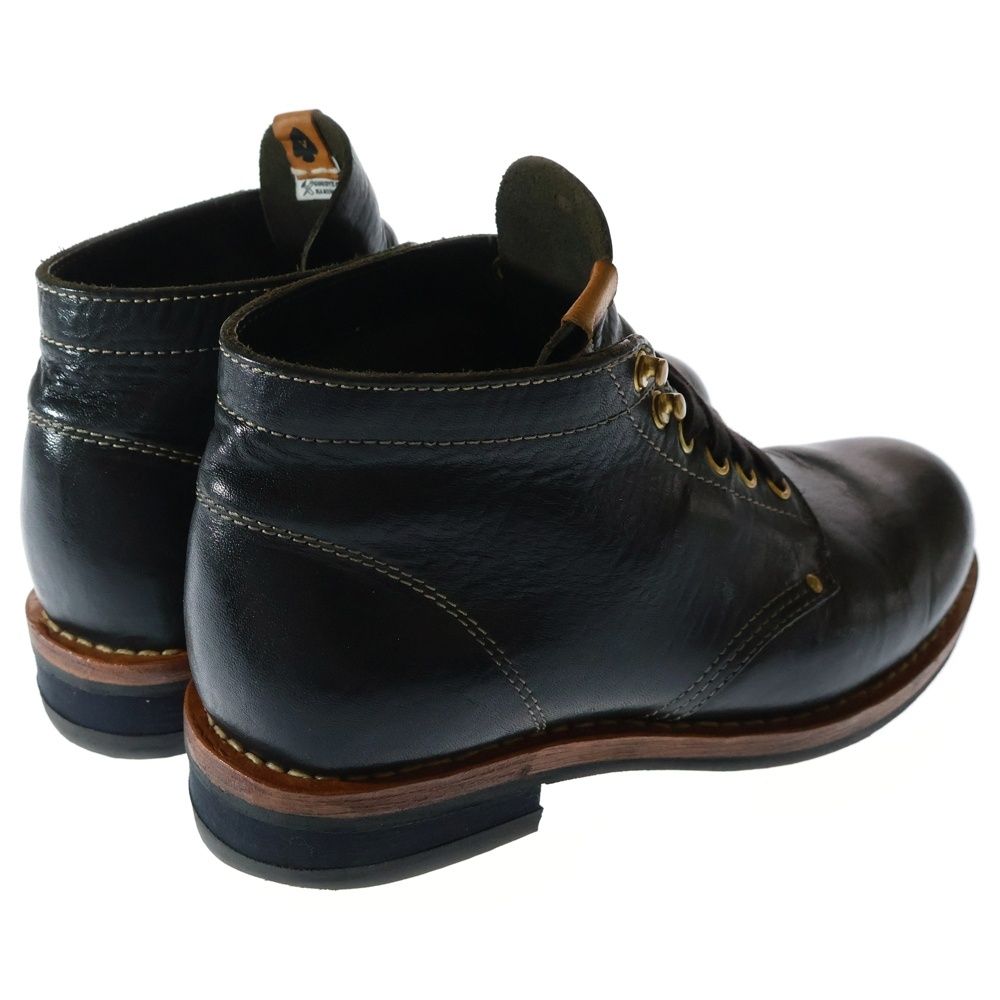  VISVIM ヴィスヴィム BRIGADIER BOOTS レザー ブルガディア レースアップ ブーツ ブラック ブーツ 革靴 靴