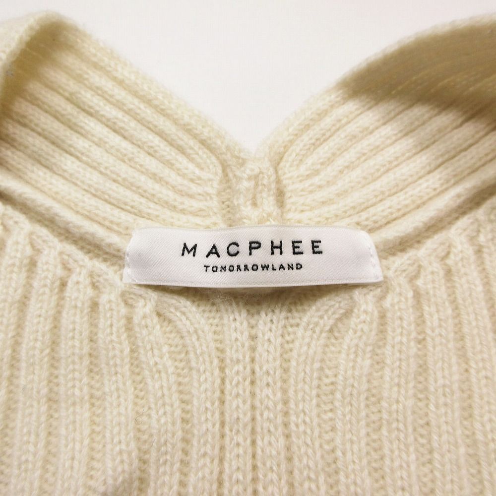 20aw MACPHEE マカフィー ウール リブ ニット カーディガン