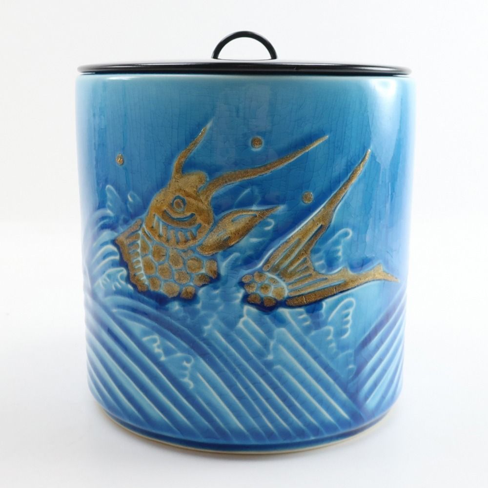 茶道具】 浅黄釉 荒磯 水指 西尾瑞豊作 ブルー _ その他雑貨 - メルカリ