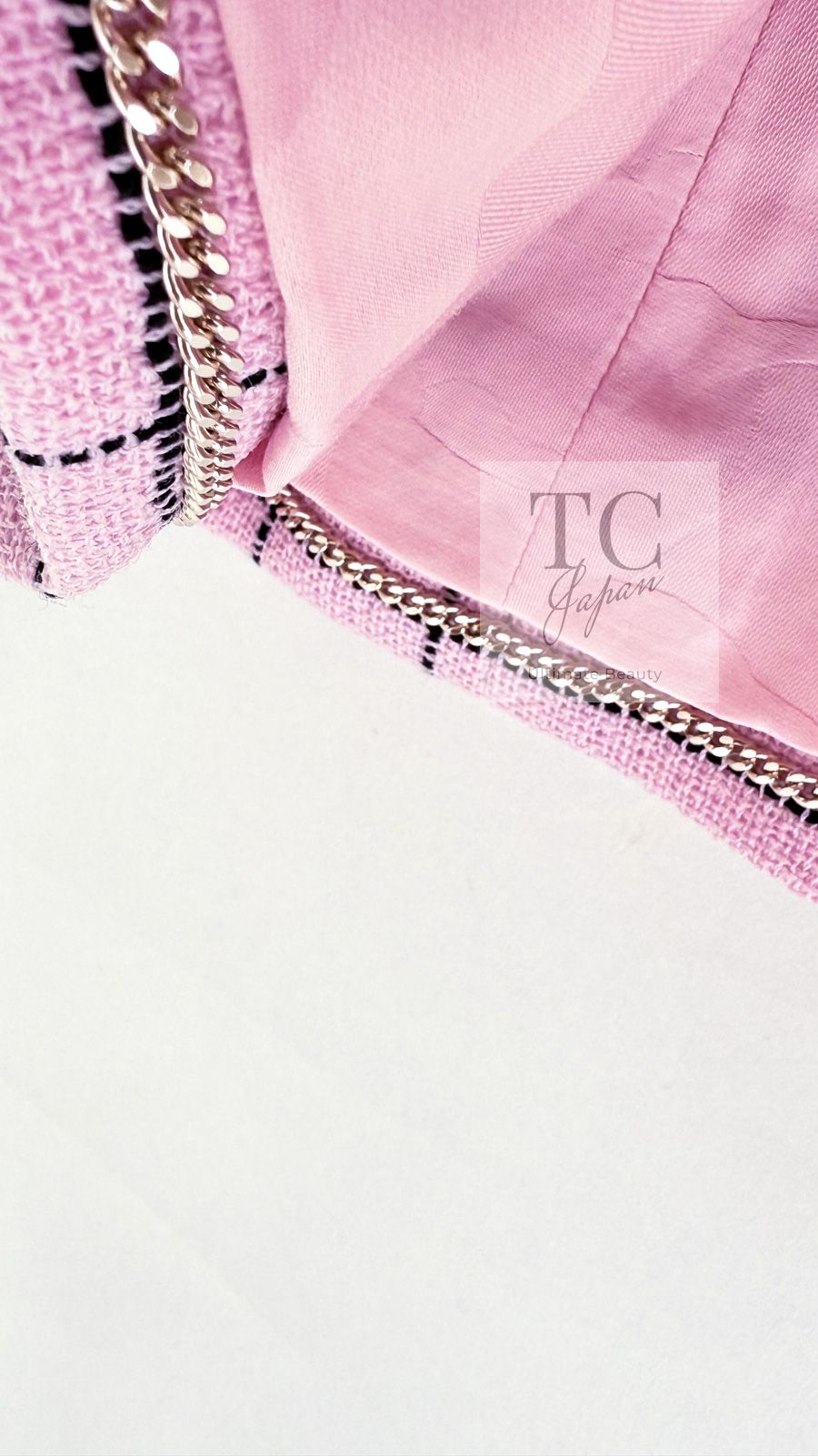 シャネル トップス ジレ ベスト CHANEL ピンク チェック ウール シャネル トップス ジレ ベスト CHANEL ピンク チェック ウール