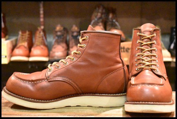 美品7.5Dレッドウィング 9106 アイリッシュセッター ブラウンモックトゥ 7.5D 良品 13年】レッドウィング 9106 アイリッシュセッター 赤茶