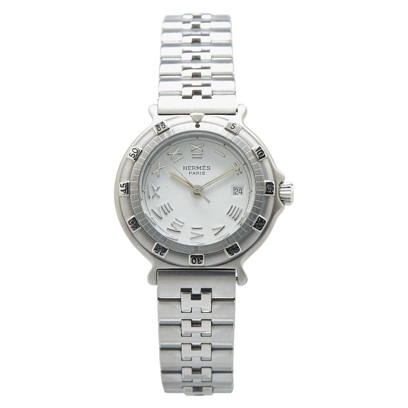 HERMES エルメス レディース腕時計 キャプテンニモ デイト クォーツ