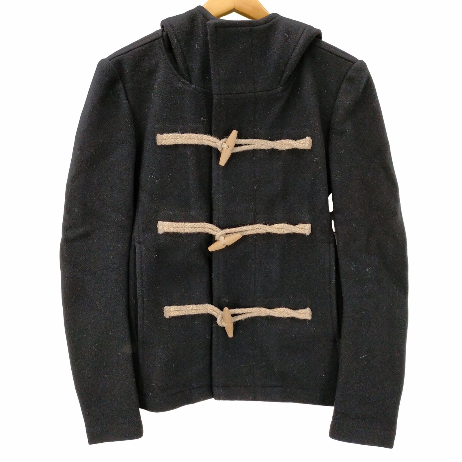 アタッチメント ダッフルコート 黒 ATTACHMENT アタッチメント ダッフルコートの通販 by ザキ's shop｜ラクマ