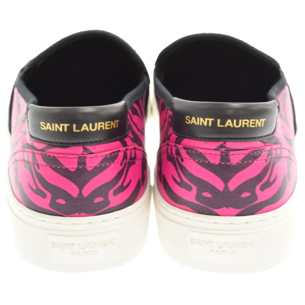 SAINT LAURENT PARIS (サンローランパリ) Zebra Print Leather Sneaker 