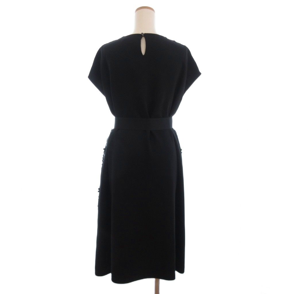 アドーア ADORE ワンピース ロング フレンチスリーブ レース 刺繍 花柄  