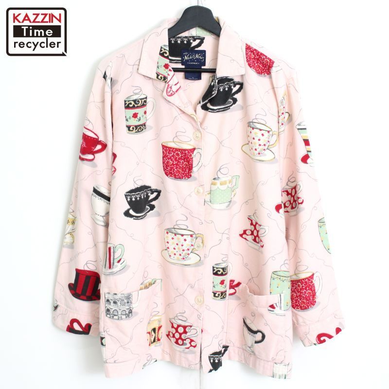 美品◇Nick＆Nora◇ニックアンドノラ◇パジャマシャツ◇あのちゃん着用 美品◇Nick＆Nora◇ニックアンドノラ◇パジャマシャツ◇あの