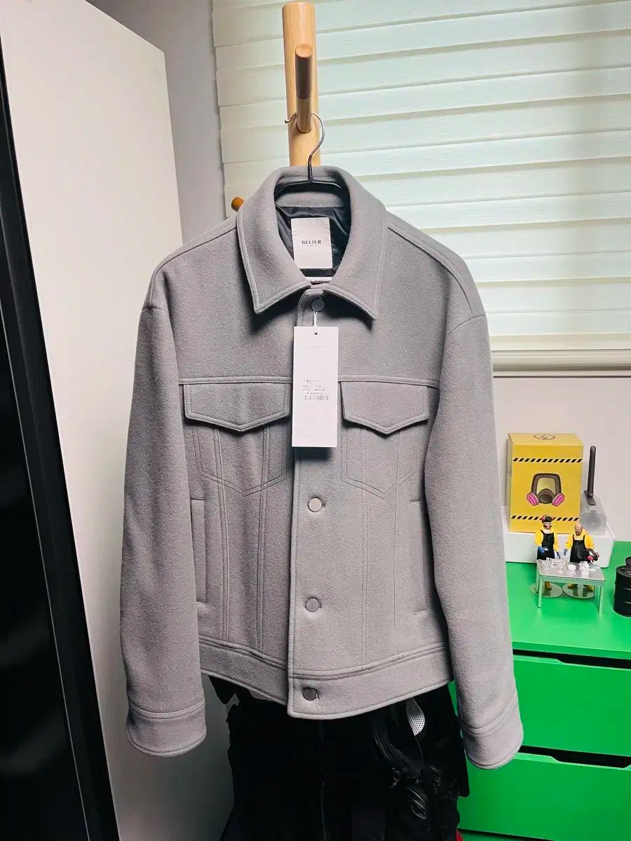 LOUIS VUITTON ベージュ 23SS ジップアップジャケット 48 beige-leather-louis-vuitton-