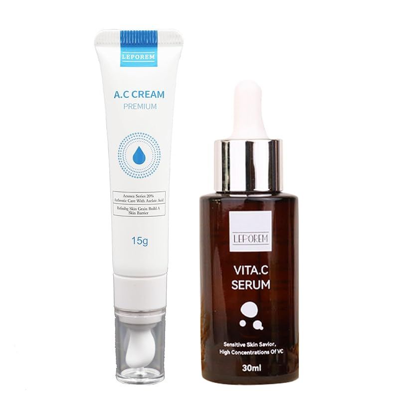 LEPOREM アゼライン酸 高濃度 20%配合 ACプレミアムクリーム 15g azelaic acid 保湿 ACUNEAシリーズ ((お得セットH)) 0