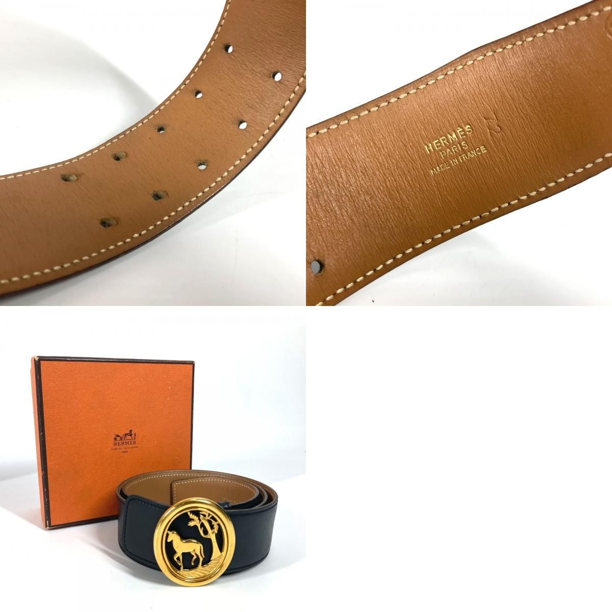良品✨ エルメス ベルト 70 シュバル ホースバックル 馬 HERMES - エルメス HERMES ホース バックル 馬 ヴィンテージ