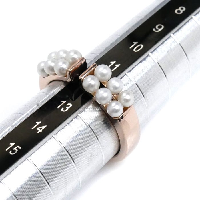TASAKI タサキ K18PG ピンクゴールド プチパール リング リング