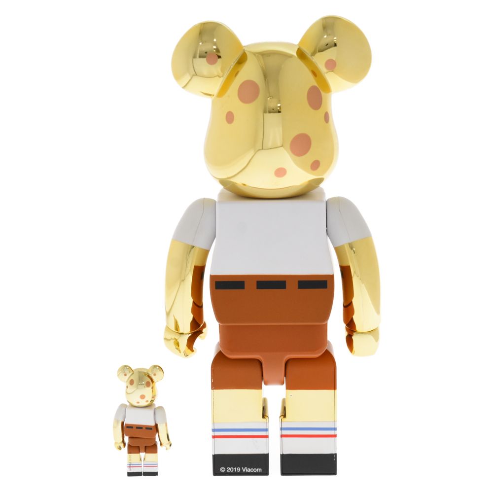 MEDICOM TOY - スポンジボブ  ベアブリック  ゴールド MEDICOM TOY (メディコムトイ) BE@RBRICK SPONGEBOB GOLD CHROME