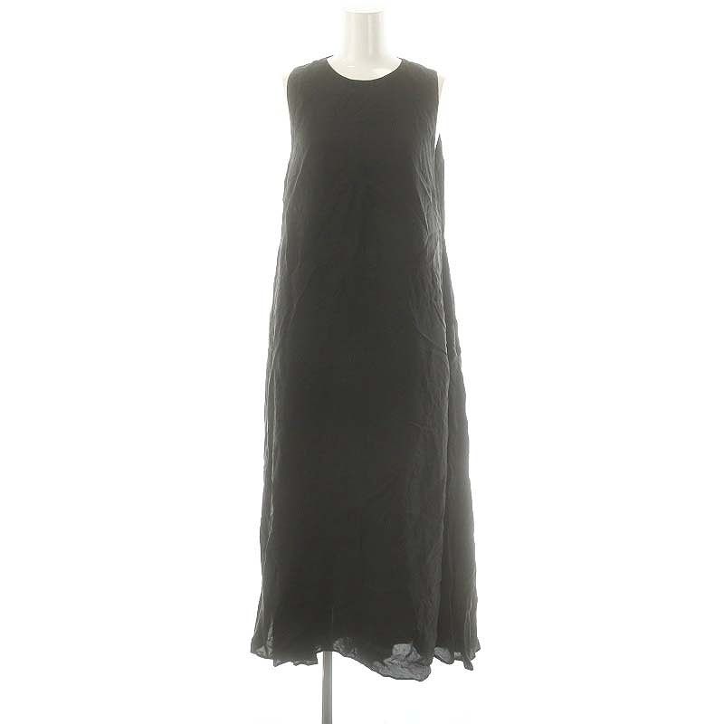 emmi ブラックノースリーブロングワンピース エミアトリエ emmi atelier アメスリロングワンピース ロング