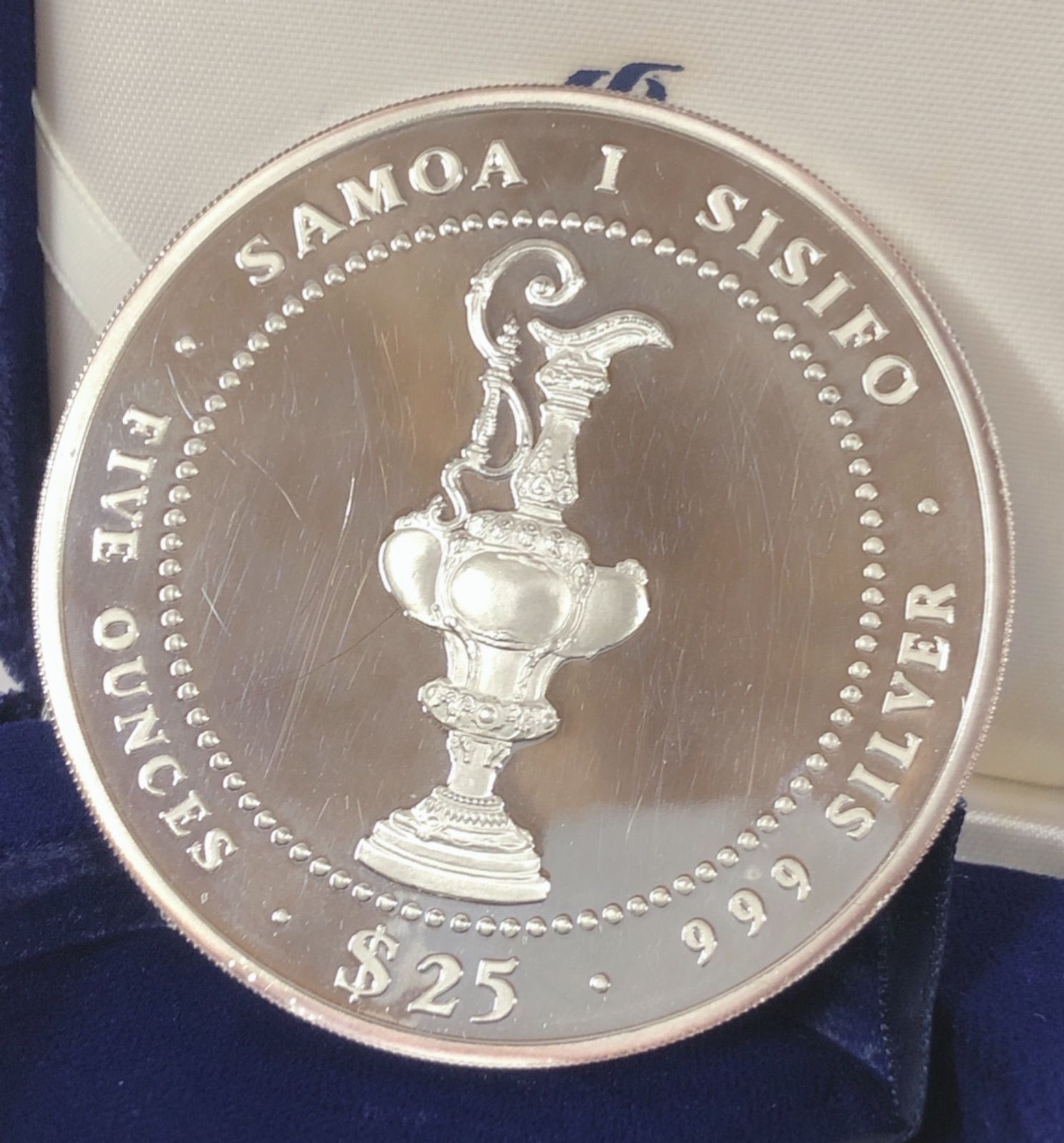 AMERICA'S CUP 1987 サモア 25ドル 銀貨 - メルカリ