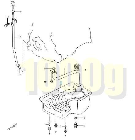スズキ純正 SUZUKI 超 品 ジムニー JB23W エンジン オイルパン K6A 1998 9-2004 10 FFCRYSTALESIA_COM
