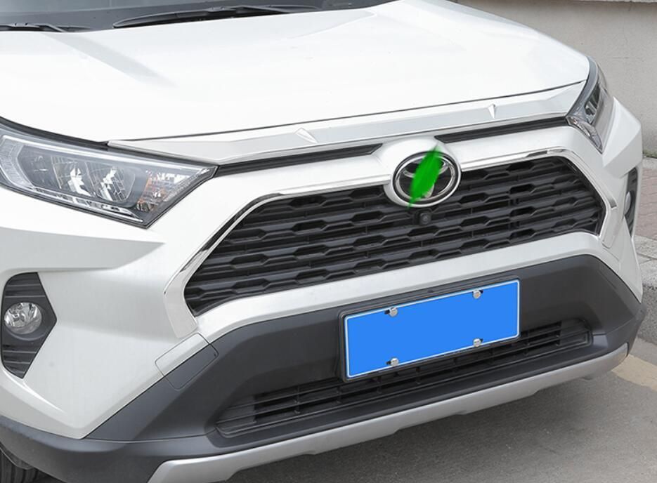 送料無用 トヨタ RAV4 2019-2020 普通版 フロントボンネットガーニッシュ ABS製 外装パーツ 電鍍シルバー半包タイプ カーボンブラック半包タイプ WWW_NOITHATQUANGTHANH_NET