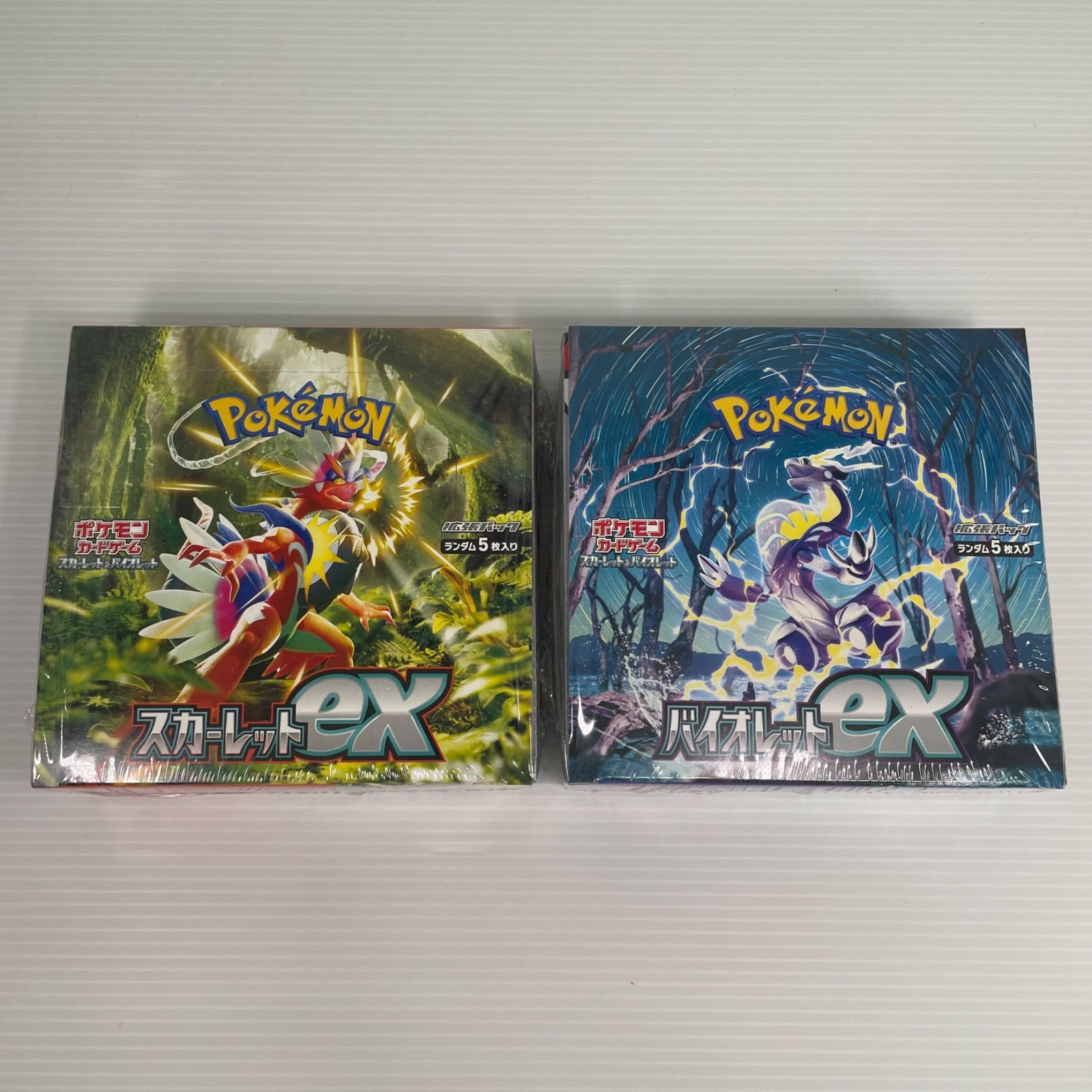 新品】ポケモンカード スカーレットex &バイオレットex ボックス2箱 