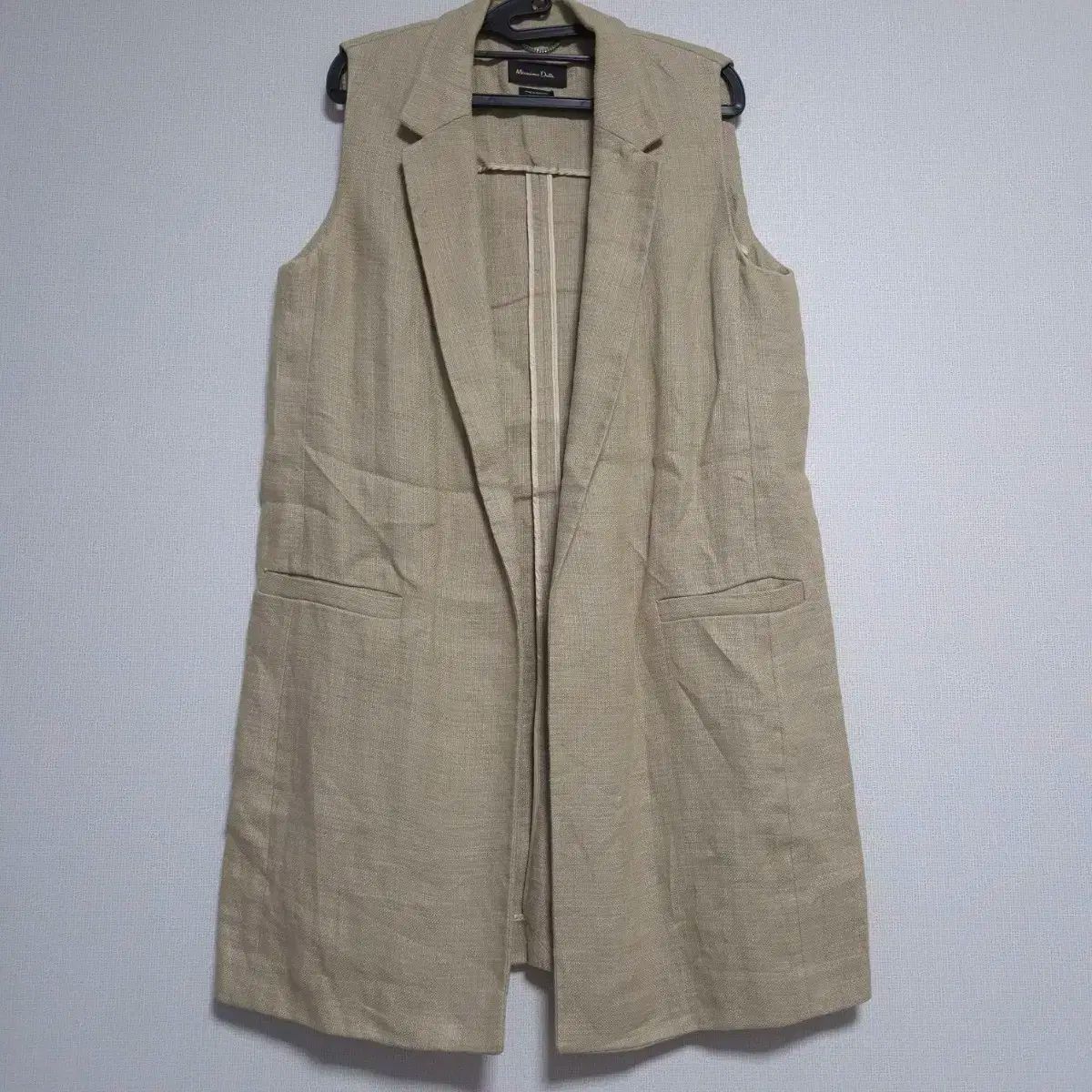 Massimo Dutti マッシモドゥッティ リネン ロング ジャケット L