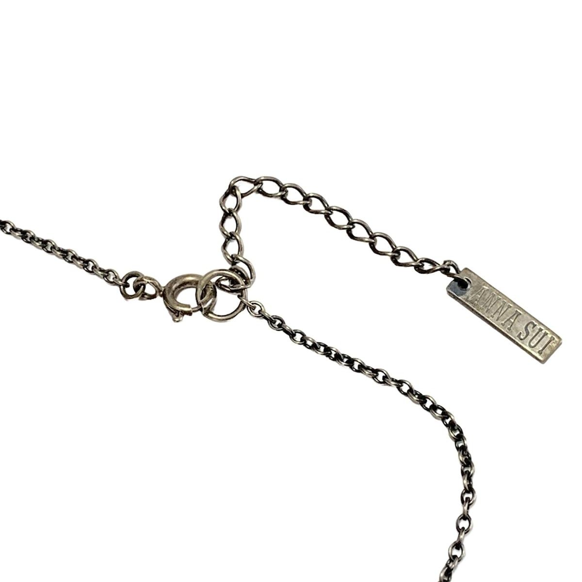アナスイ ANNA SUI クロス ネックレス ペンダント ANNA SUI ネックレス クロス アナスイ シルバー SV 925 ロング