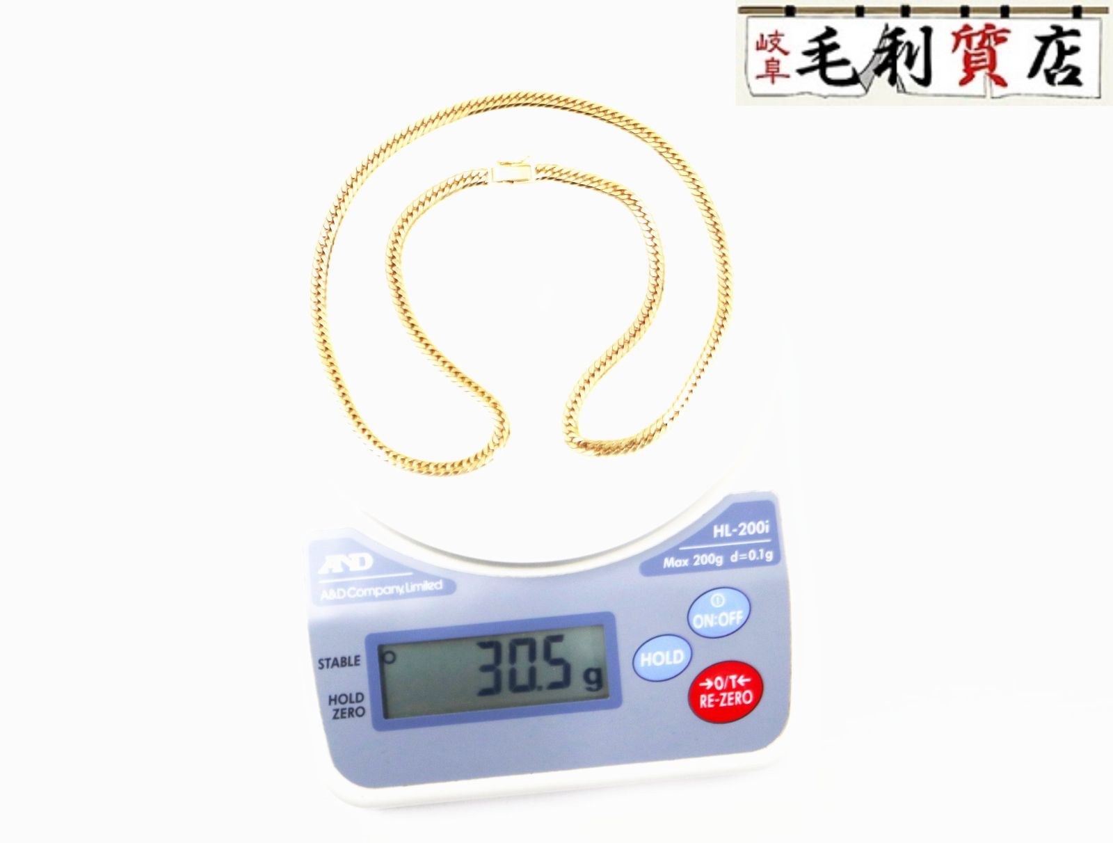 K18 キヘイ 喜平 ネックレス 6面ダブル 30.5g 6メンダブル 18金 