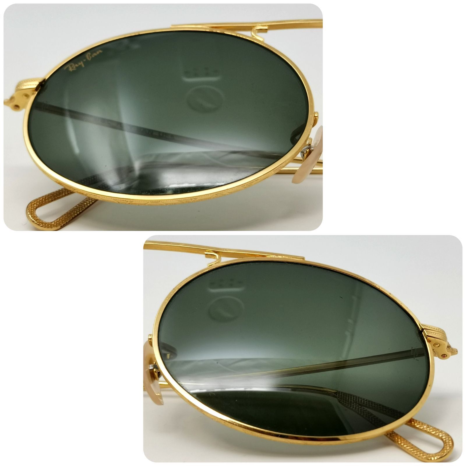 RAYBAN B&L オーバル　サングラス　ゴールド Ray-Ban （レイバン） B&L ボシュロム オーバルサングラス