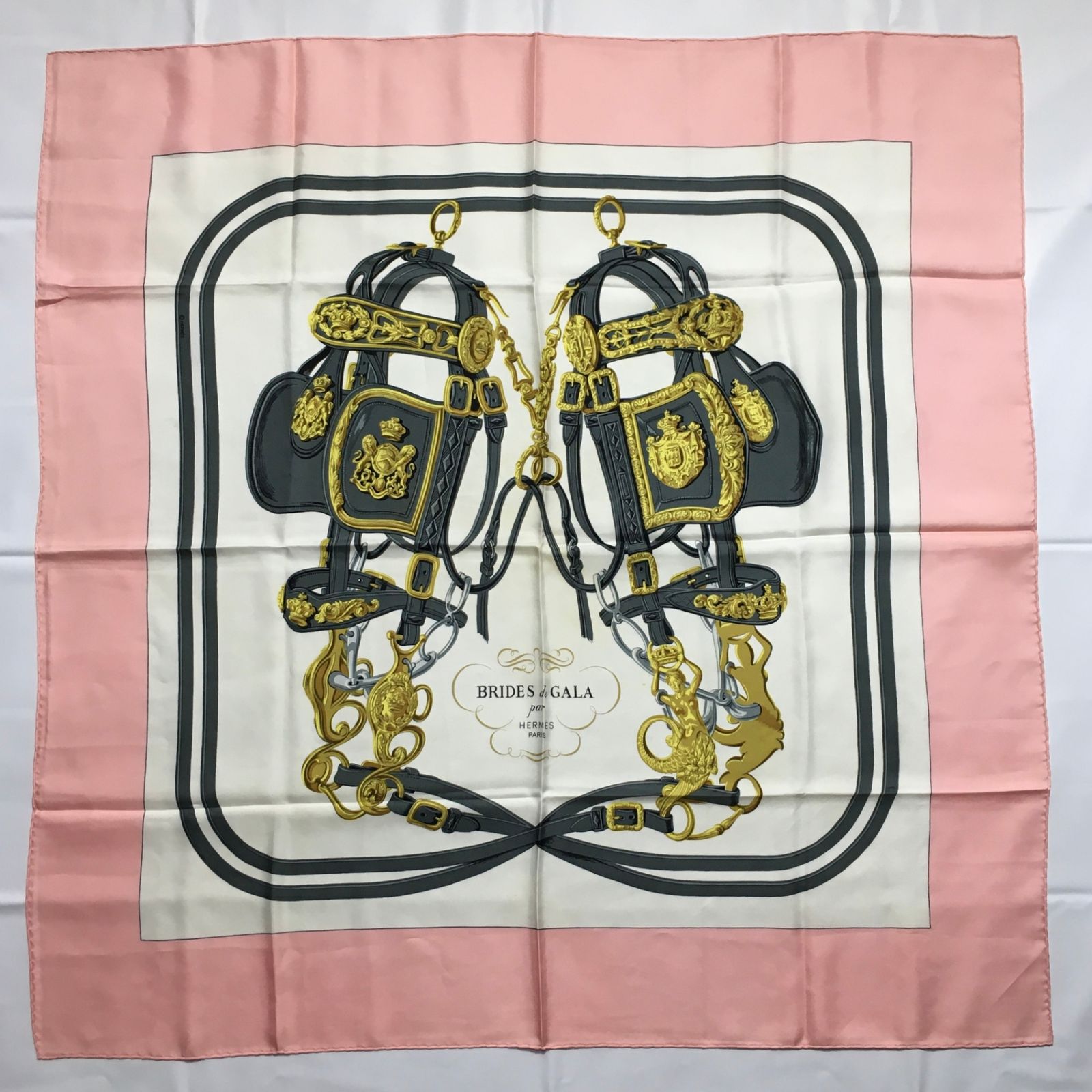 2507-264｜美品｜エルメス カレ 90 スカーフ シルク
