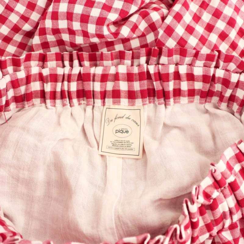 ジェラートピケ gelato pique 24AW ギンガムチェック柄ロング