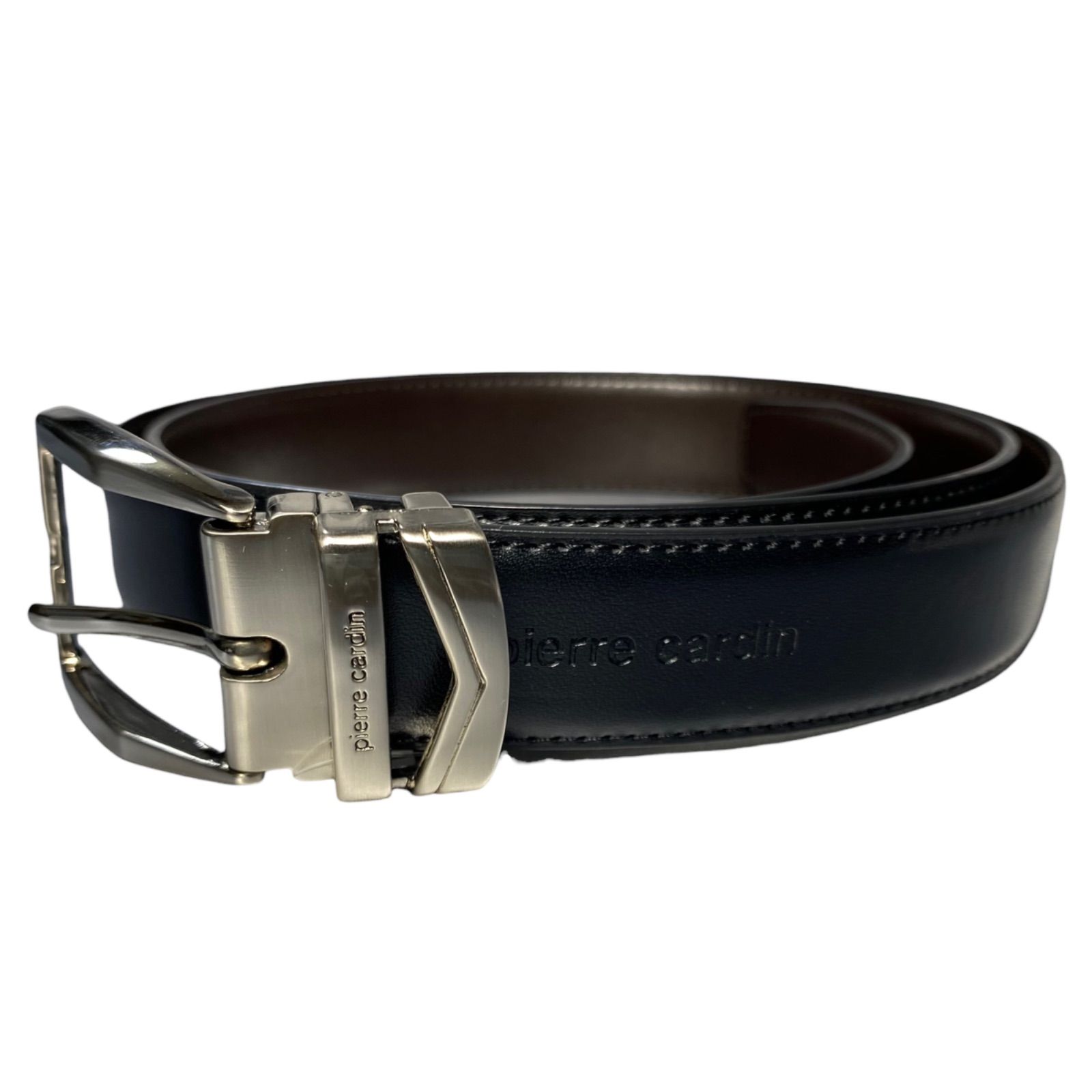 【新品・未使用】メンズpierre cardin　皮ベルト(白)、金色バックル 新品・未使用 pierre cardin ベルト - メルカリ