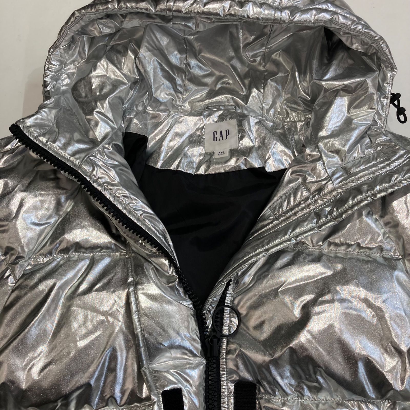GAP ギャップ シルバーダウンジャケット RN54023 ダウンフェザー混 