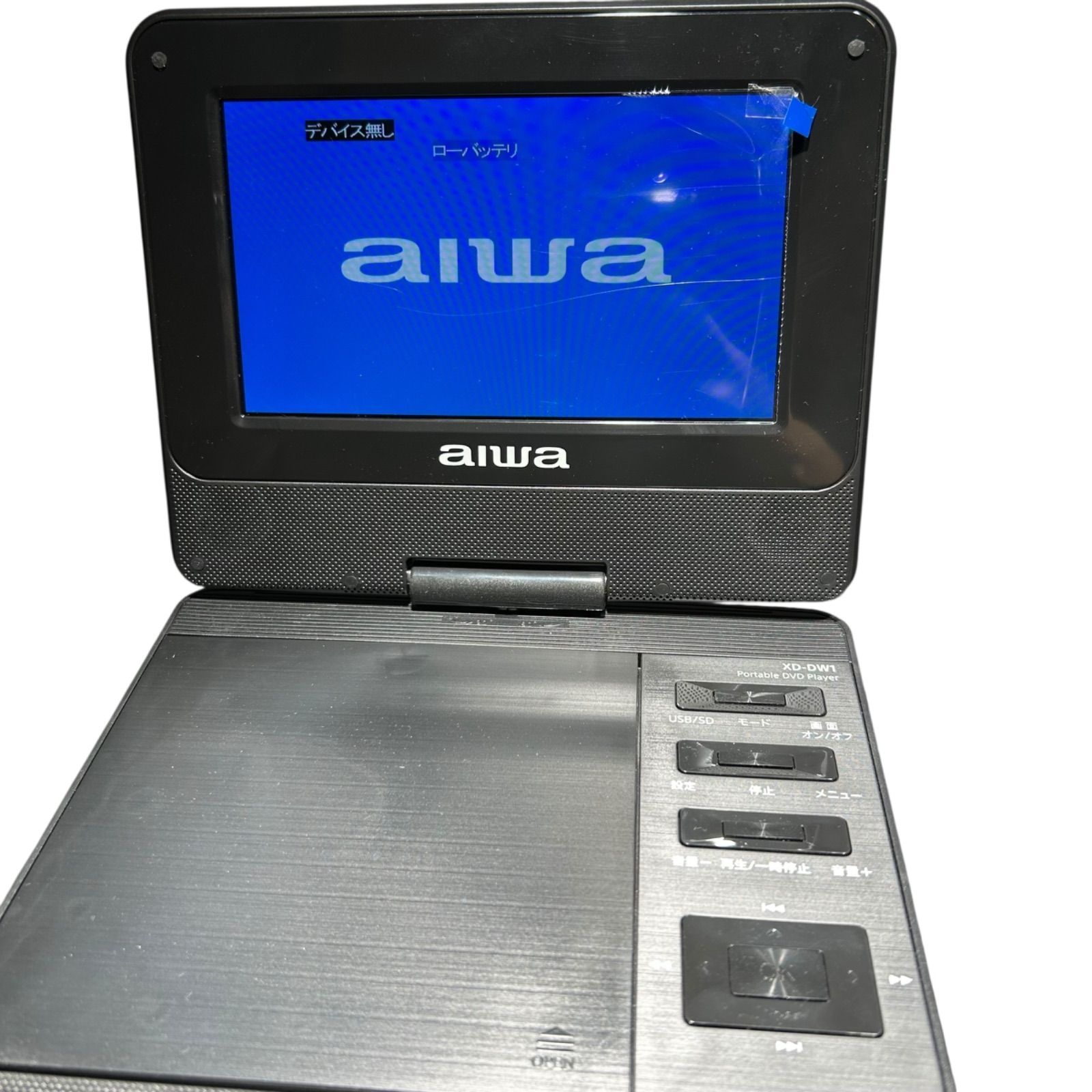 AIWA ポータブルDVDプレーヤー XD-DW1 2019年製 アイワ 【11-3】アイワ aiwa ポータブルDVDプレーヤー XD-DW1