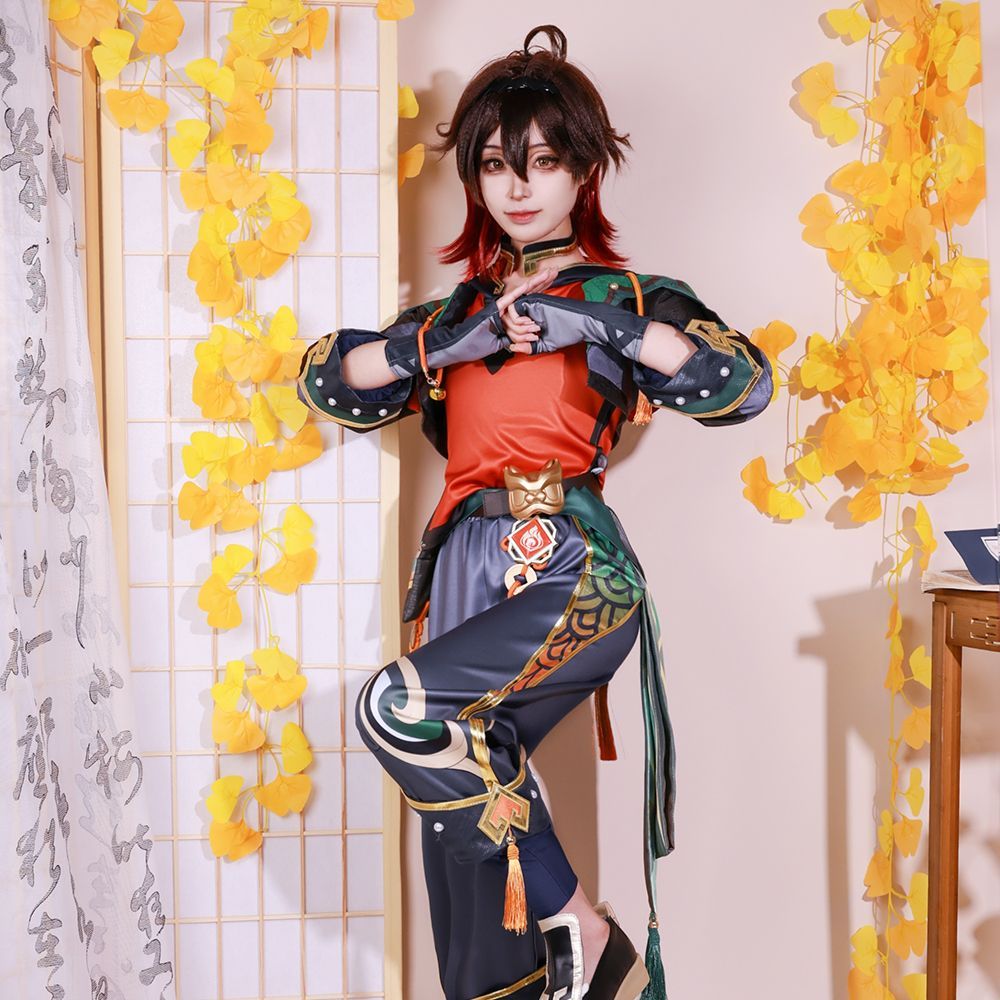 原神 嘉明 コスプレ衣装 ウィッグ付き フルセット