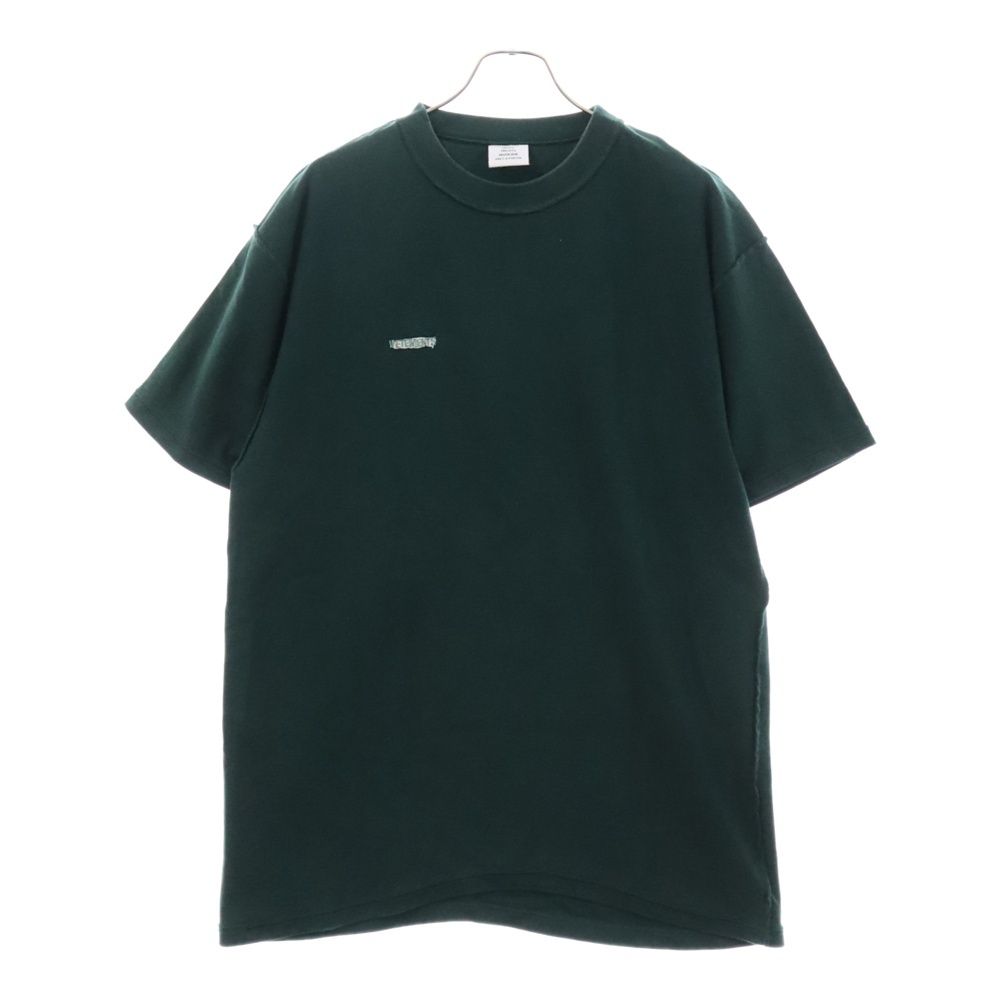 VETEMENTS (ヴェトモン) 18AW インサイドアウト オーバーサイズ Tシャツ 半袖カットソー UAH19TR305 グリーン - メルカリ