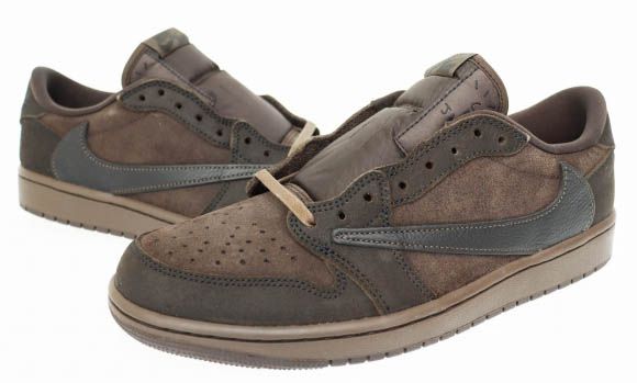 ナイキ NIKE ×Travis Scott トラヴィススコット AIR JORDAN 1 LOW OG Velvet Brown and Dark Mocha エアジョーダン1 ロー DM7866-202 27.5 AA ▲ 250511