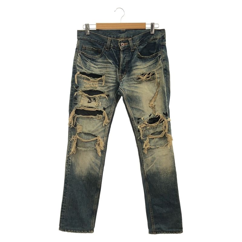 中古】Tetei ダメージデニムパンツ 29 ブルー テテイ[10] - メルカリ