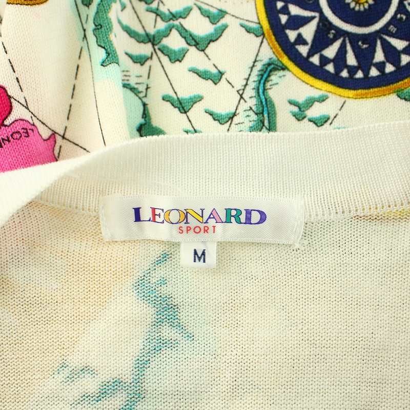レオナールスポーツ LEONARD SPORT カーディガン 長袖 Vネック