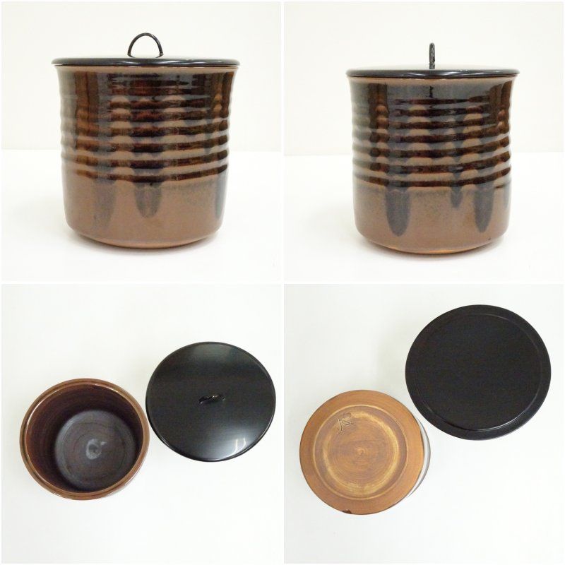 楽天市場】【中古】【茶道具】加藤唐三郎造 黄瀬戸寸胴一重口水指（共