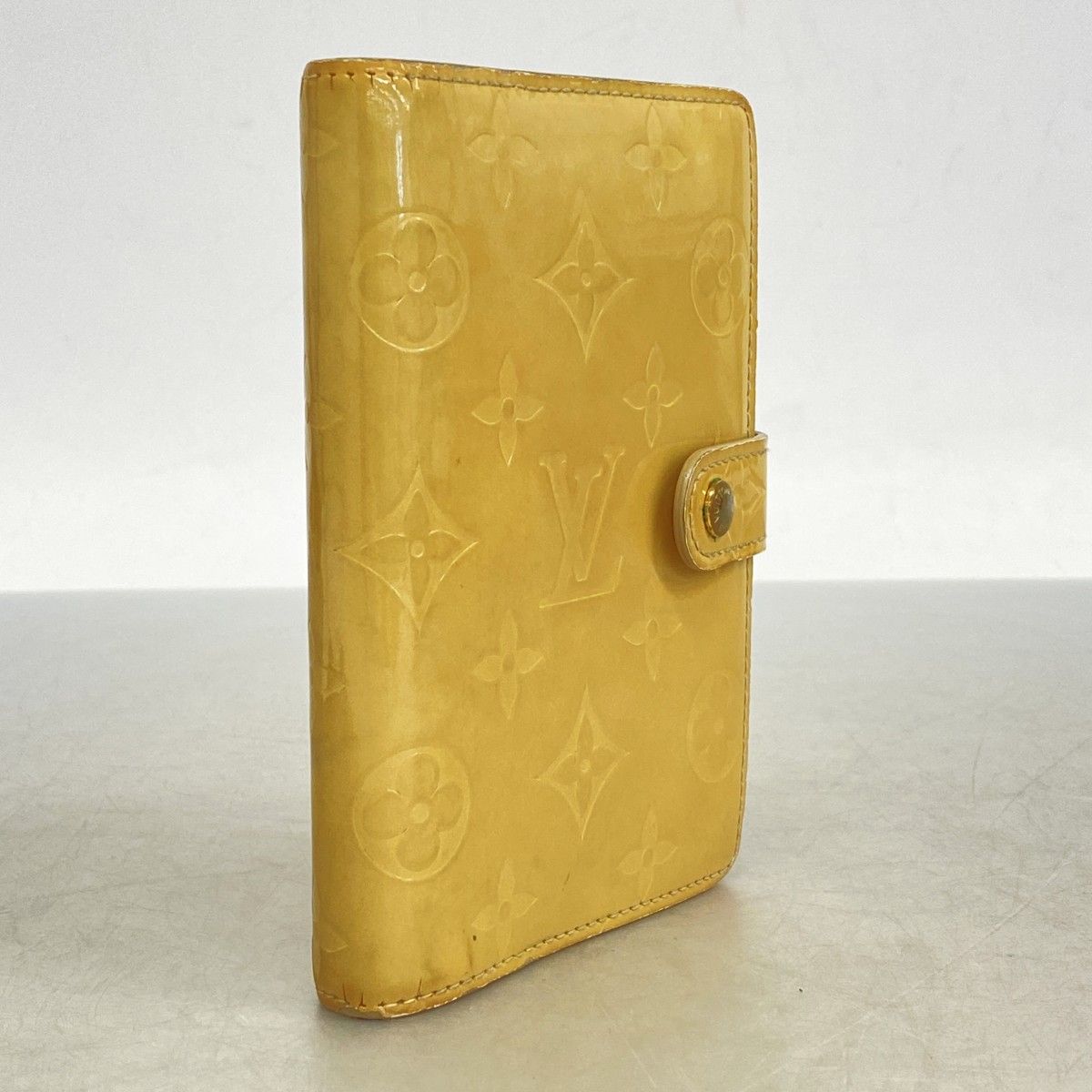 5mb1709 ルイヴィトン 手帳カバー ヴェルニ アジェンダPM R21001 ベージュ レディース