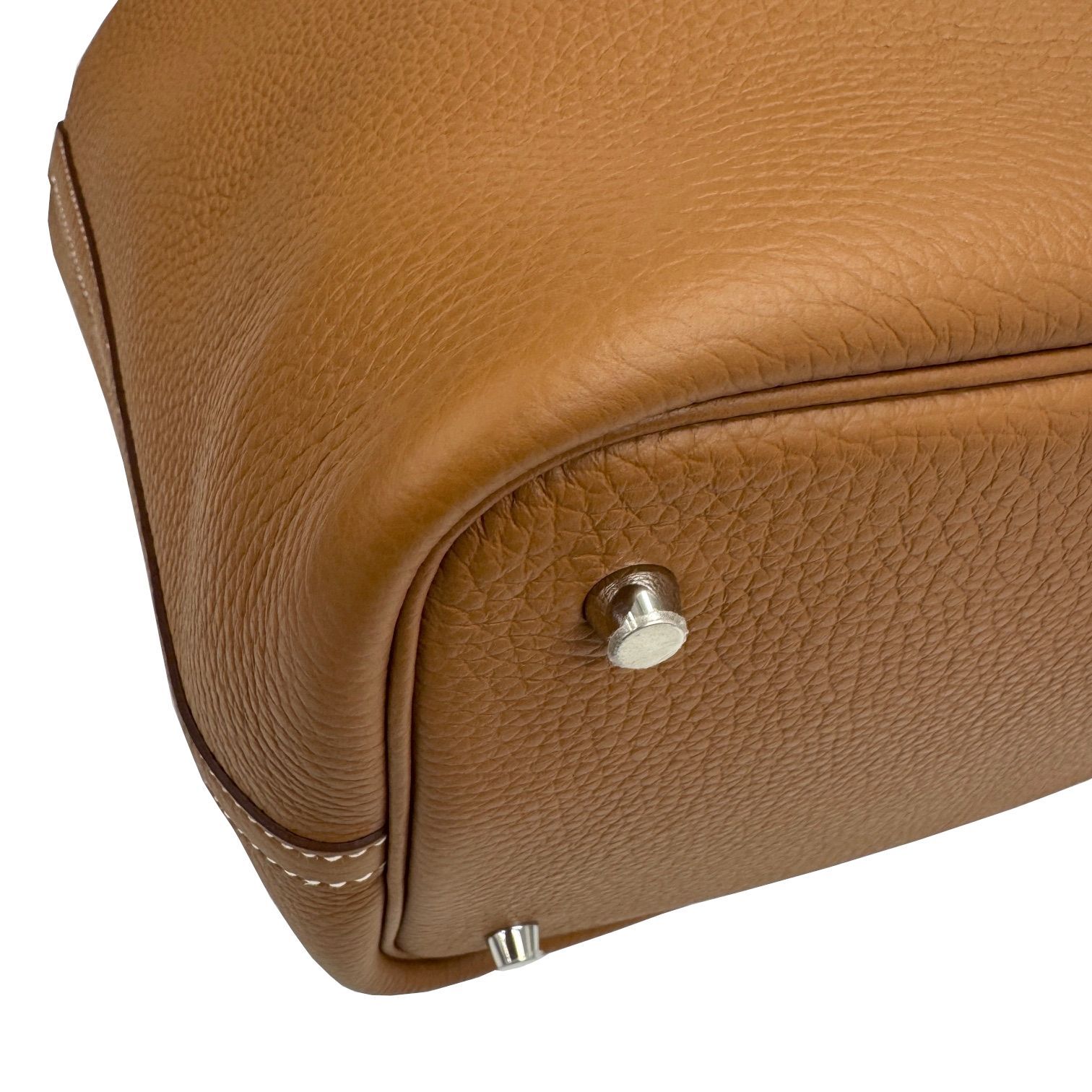 HERMES エルメス ピコタンロックMM ゴールド シルバー金具 トリヨン 