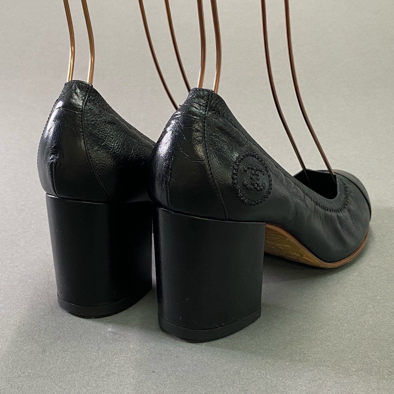 3d14 CHANEL シャネル サイドココマーク ヒールバレエシューズ 3d14 CHANEL シャネル サイドココマーク ヒールバレエシューズ