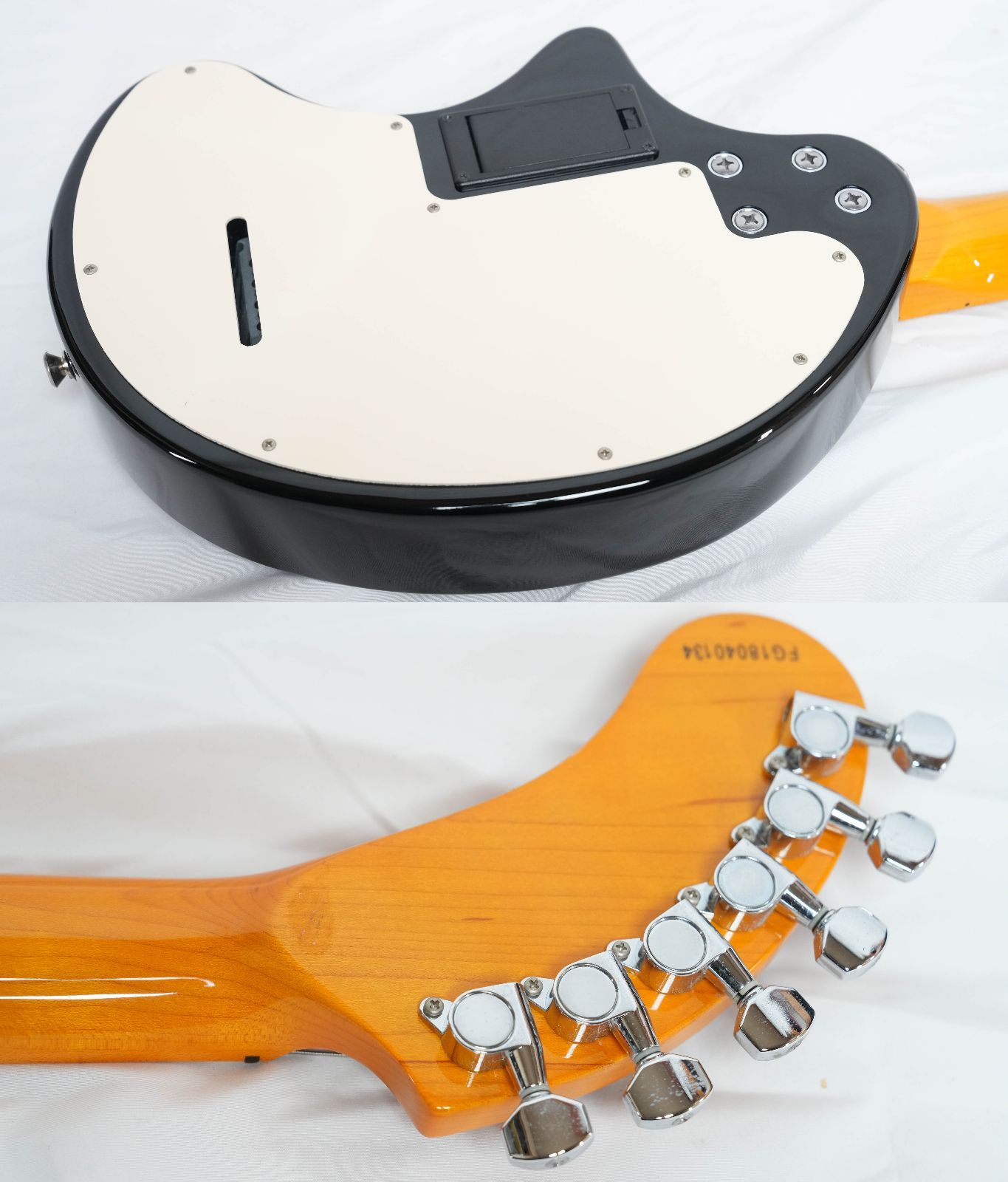 おしゃれを楽しむ FERNANDES ZO-3ST BLACK 2018年製 ストラトキャスターモチーフ アンプ内蔵ミニギター