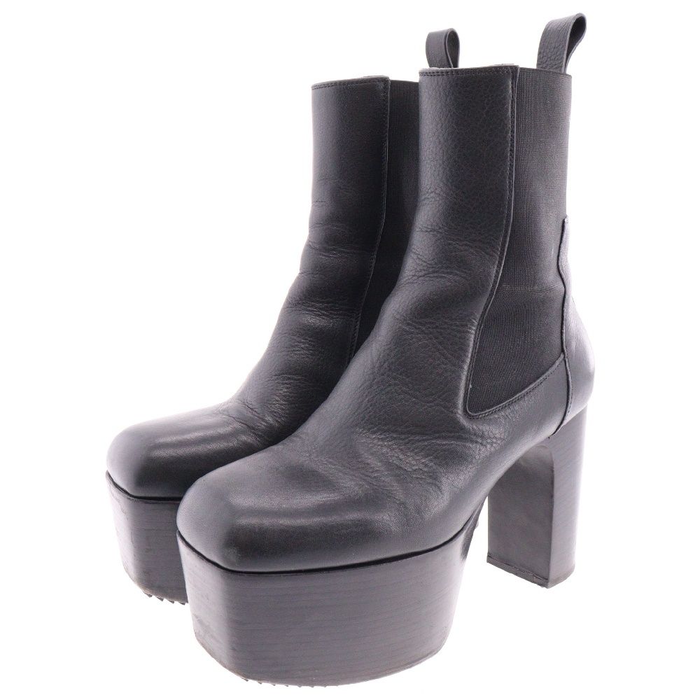 ◆送料・関税込み◆RICK OWENS 'Taco Kiss' レザーブーツ RICK OWENS | Hollywood Taco Kiss Boots | Antonioli.eu