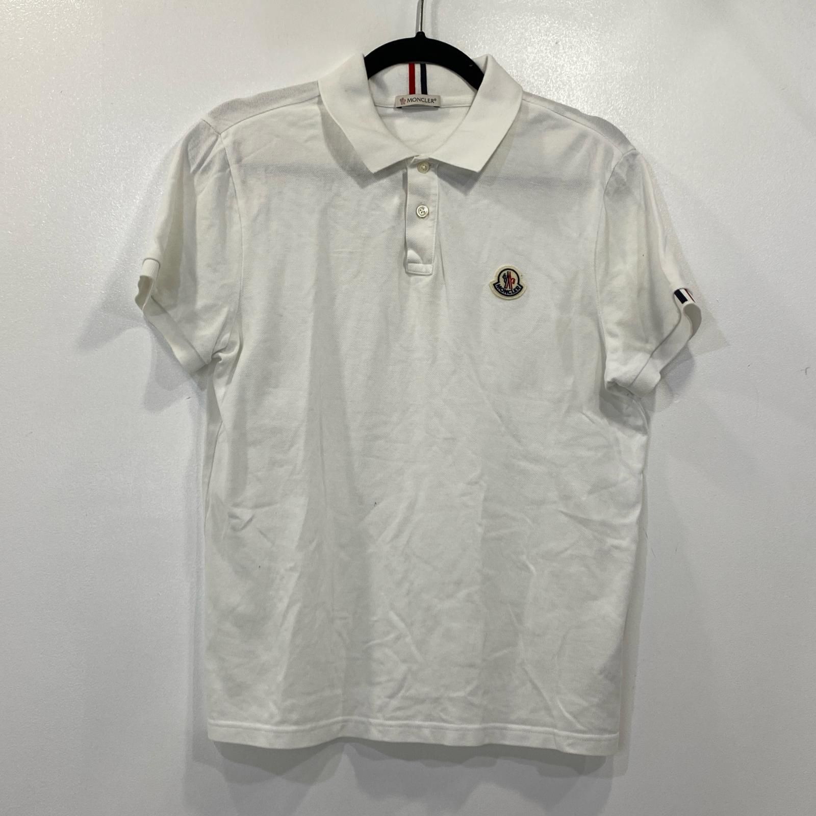 姫路東店 MONCLER | モンクレール ポロシャツ MAGLIA POLO MANICA CORTA G20918A00014 2021S|S 正規品 ホワイト サイズ S 108