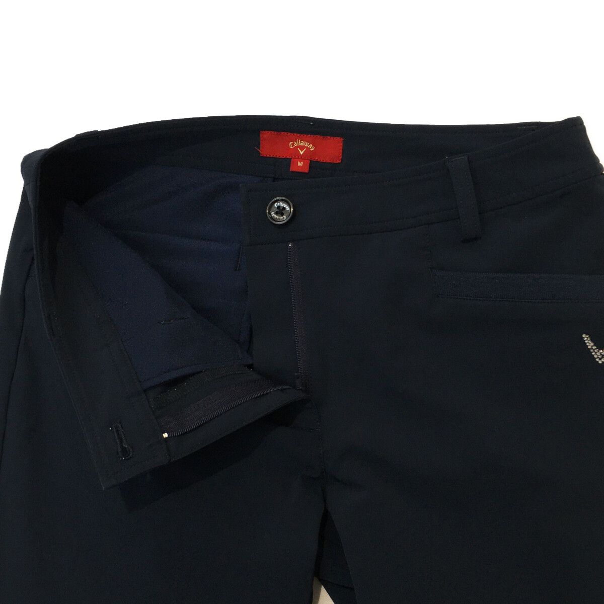 中古 レディース キャロウェイ Callaway パンツ M 紺 ネイビー