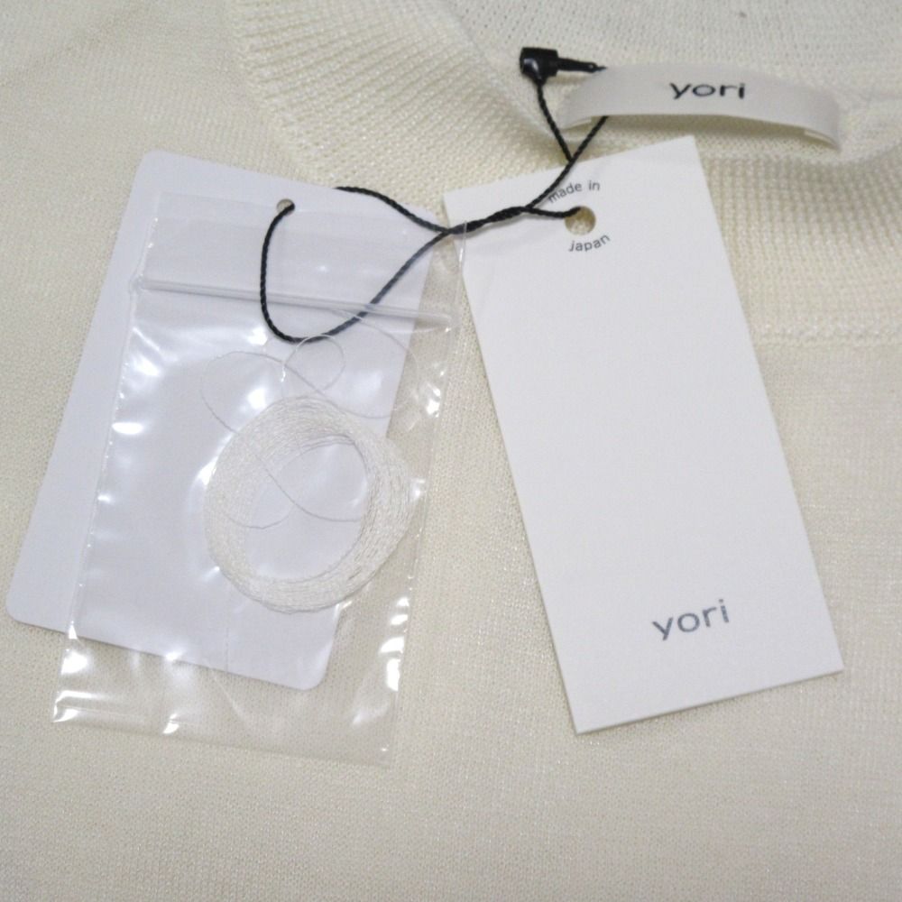 未使用 23SS yori ヨリ シャーベットニット 半袖 クルーネック  