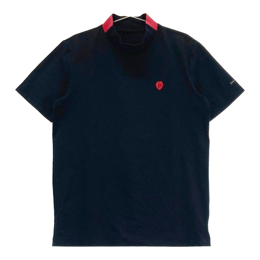 サイズ：5 PEARLY GATES パーリーゲイツ 2022年モデル ハイネック 半袖Tシャツ  ネイビー系 [240101213563]# ゴルフウェア メンズ ストスト