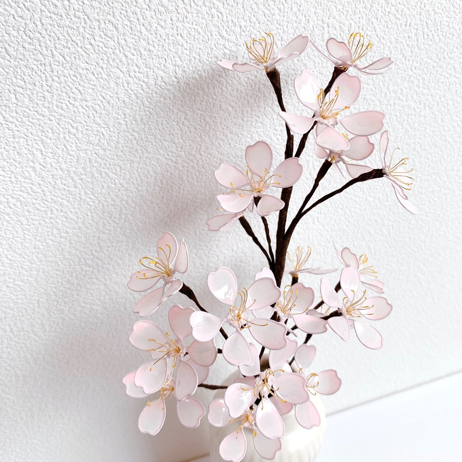 桜♡鉢植え♡アメリカンフラワー♡ディップアート♡雛飾り♡お雛様-