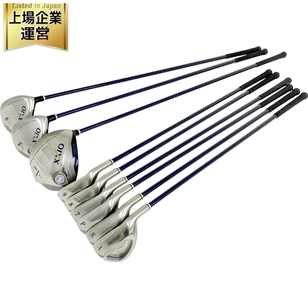 DUNLOP XXIO IMPACT POWER MATCHING ドライバー アイアン フェアウェイウッド 9本セット ゴルフ ダンロップ 中古 O9602014