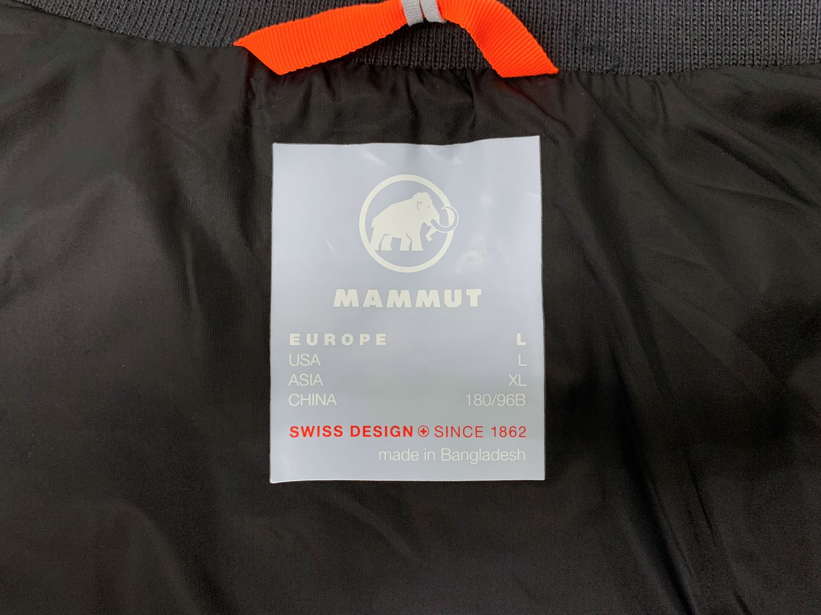 MAMMUT (マムート) トラバットハードシェル ジャケット ライナー XL 