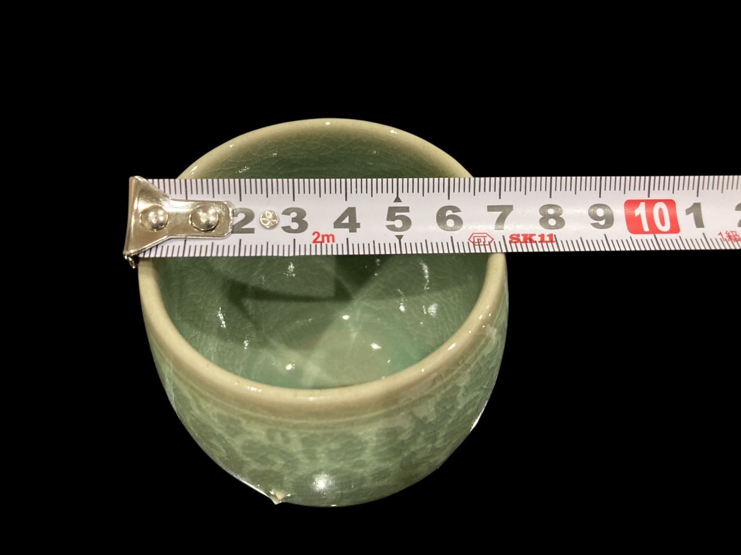 骨董品　茶道具　高麗青磁　壺　湯呑　一輪指鶴　ダンボール箱　S482TYI 骨董品 茶道具 高麗青磁 壺 湯呑 一輪指鶴 ダンボール箱 S482TYI